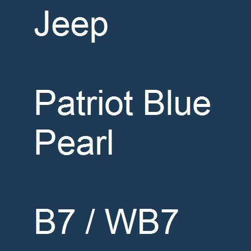 Jeep, Patriot Blue Pearl, B7 / WB7.